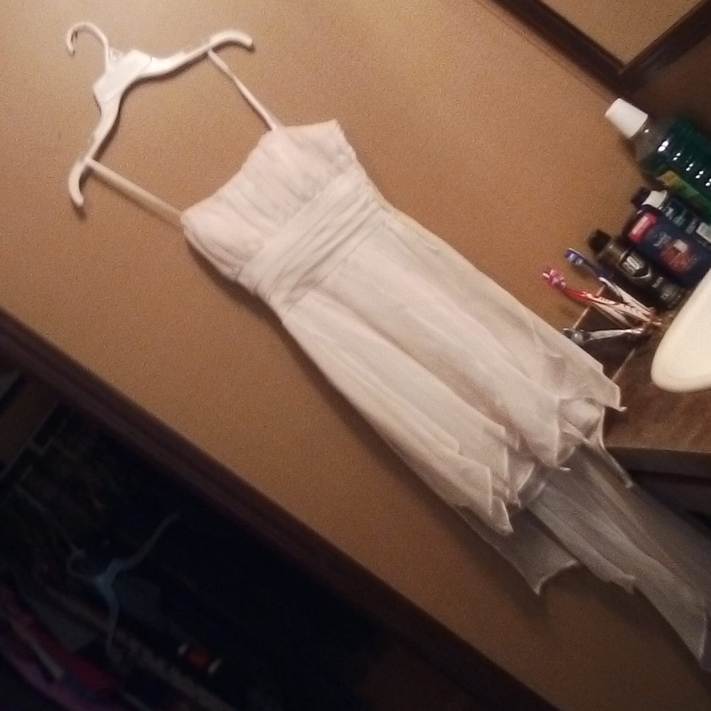 White gown with train